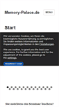 Mobile Screenshot of memory-palace.de