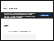 Tablet Screenshot of memory-palace.de